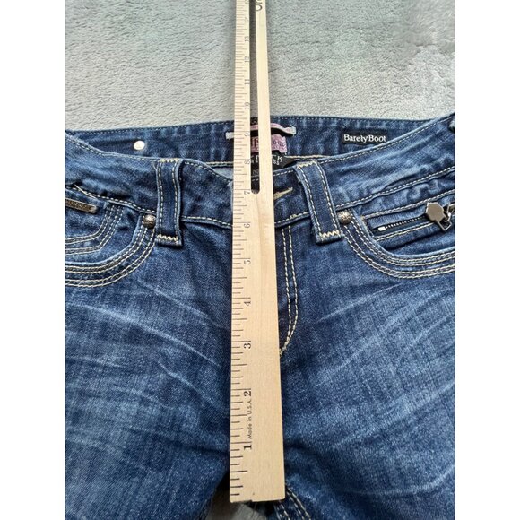 ReRock For Express Barely Bootcut Womens Jeans Size 6 Medium Wash Denim 29x32 - Picture 7 of 14
